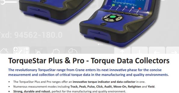 TorqueStar Plus and Pro Data Collectors