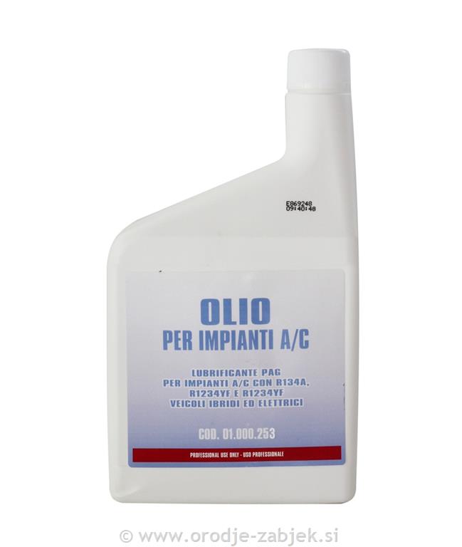 Olje PAG premium 1L za R134a, HFO1234yf Hybrid SPIN