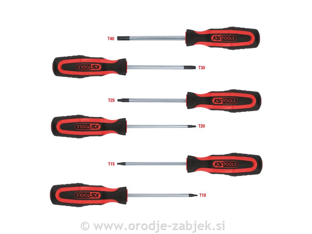 Set izvijačev torx T10-T40 KS TOOLS
