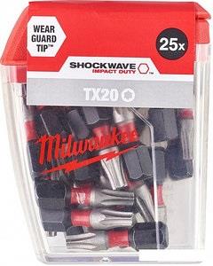25-delni set vijačnih nastavkov TX20 x 25mm MILWAUKEE