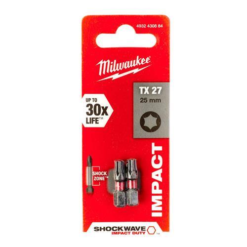 TORX 1/4" vijačne konice SHOCKWAVE MILWAUKEE