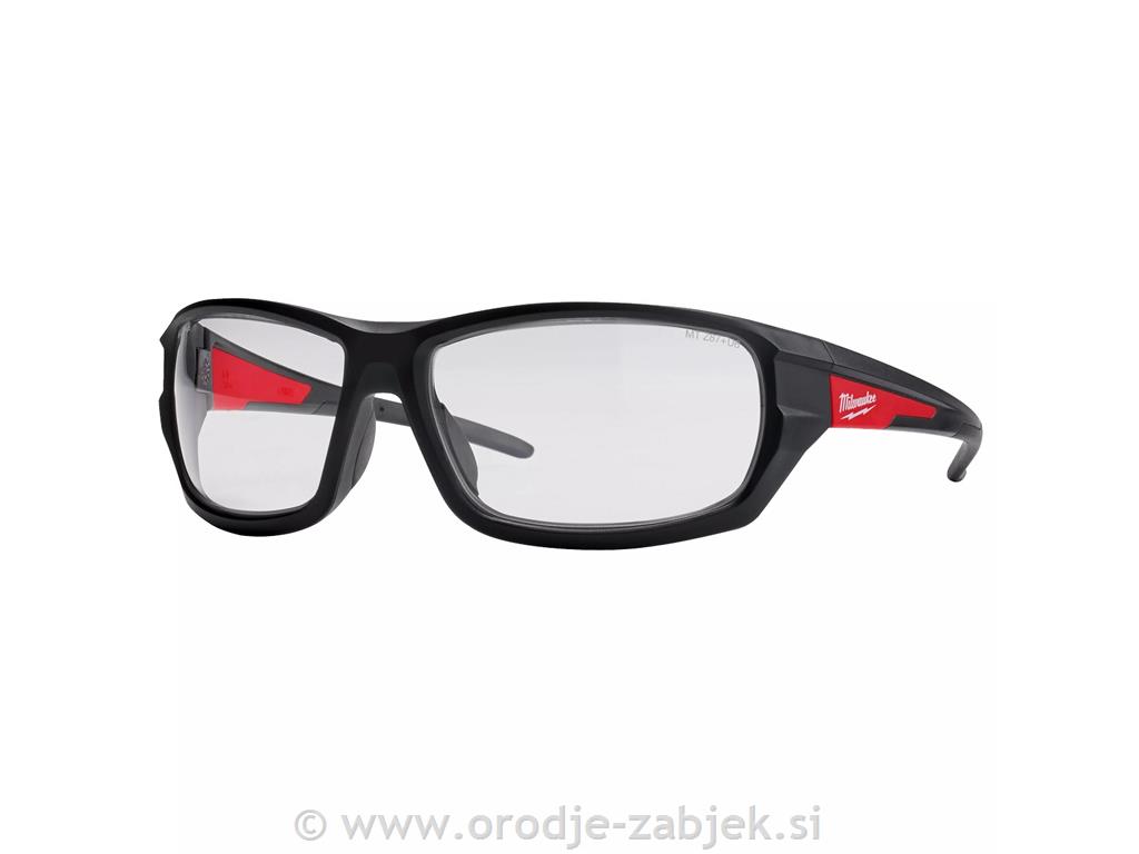 Prozorna zaščitna očala performance MILWAUKEE