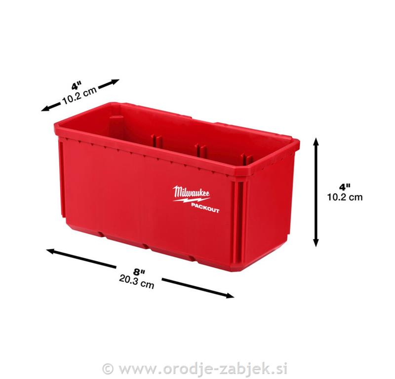 PACKOUT posoda za shranjevanje 10X20 cm MILWAUKEE