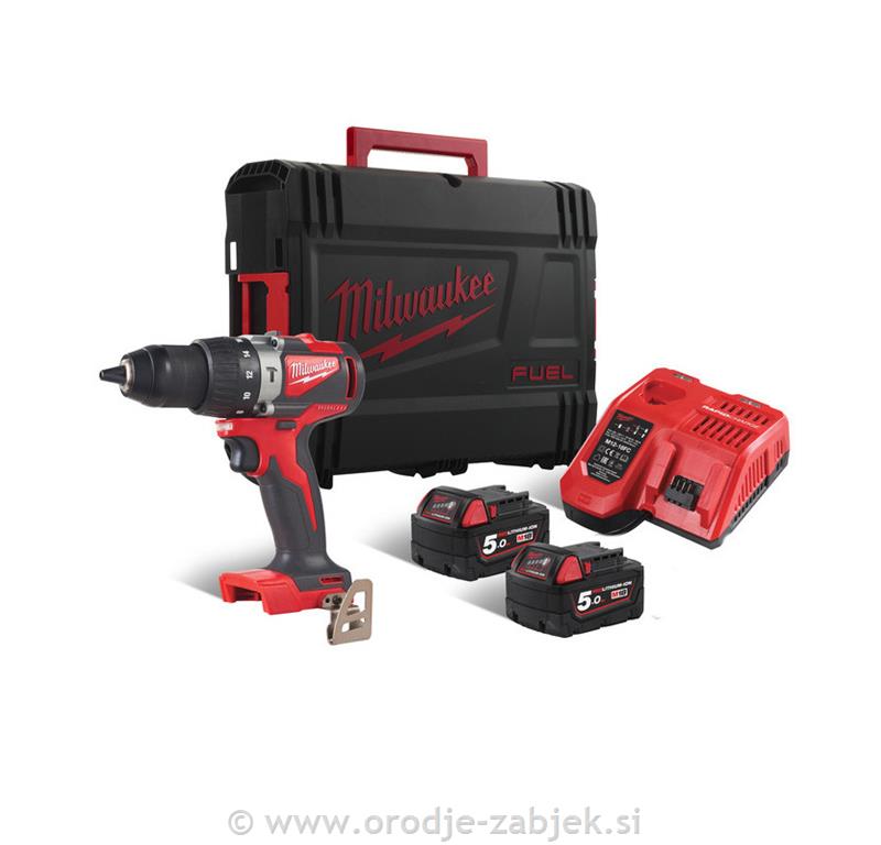 Aku.kompaktni vibracijski vijačnik M18 BLPD2-502X Li-Ion 2x5.0Aku MILWAUKEE