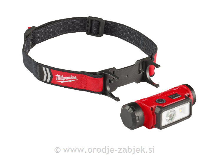 Naglavna LED svetilka L4 HL2 s 3,0 Ah USB akumulatorjem
 Naglavna LED svetilka L MILWAUKEE