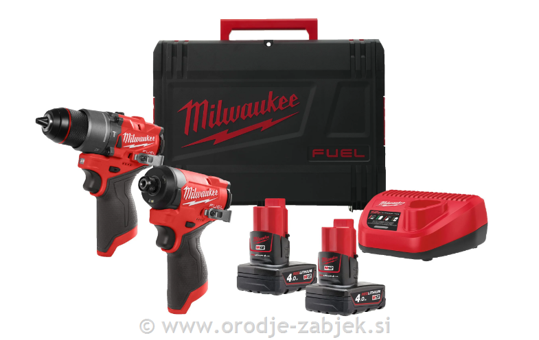 Akumulatorski set M12 FPP2A2-402X MILWAUKEE