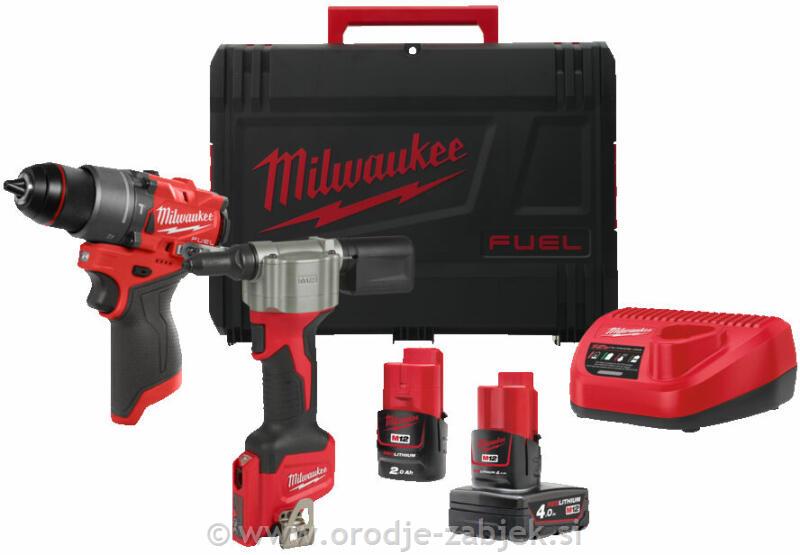 Baterijski set M12 FPP2D2-422X MILWAUKEE