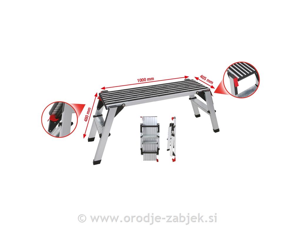 Aluminijasta premična delovna platforma KS TOOLS