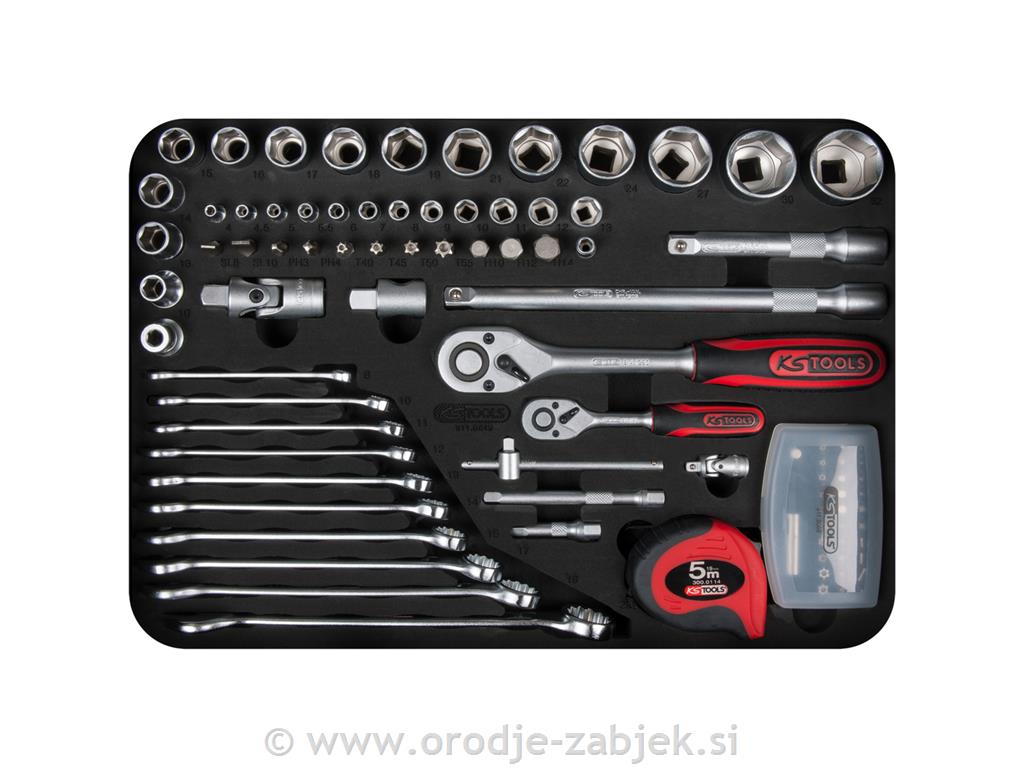 Komplet univerzalnih orodij / 149- delni / 1/4"+1/2" KS TOOLS