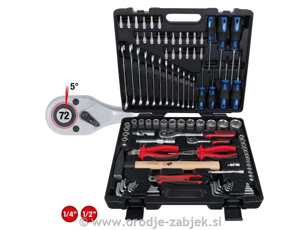 97-delni set orodja 1/4" -1/2", KS TOOLS