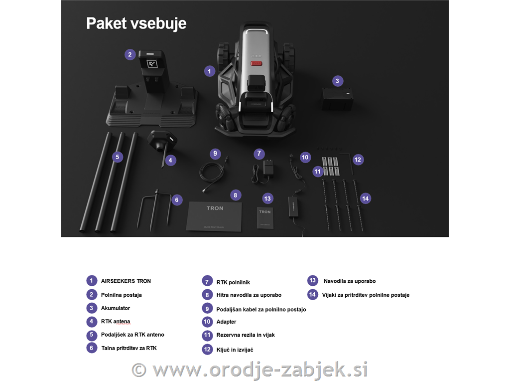 Robotska kosilnica TRON Airseekers