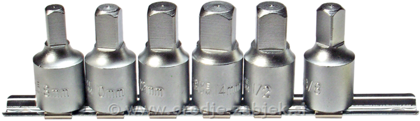 6-delni set kvadratnih nasadnih ključev 8-14mm BGS TECHNIC