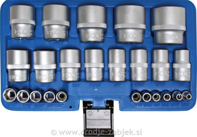 Set colskih nasadnih ključev 1/4" - 1/2" BGS TECHNIC