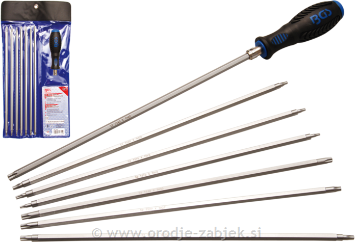 Izvijač z zamenljivimi rezili TORX BGS TECHNIC