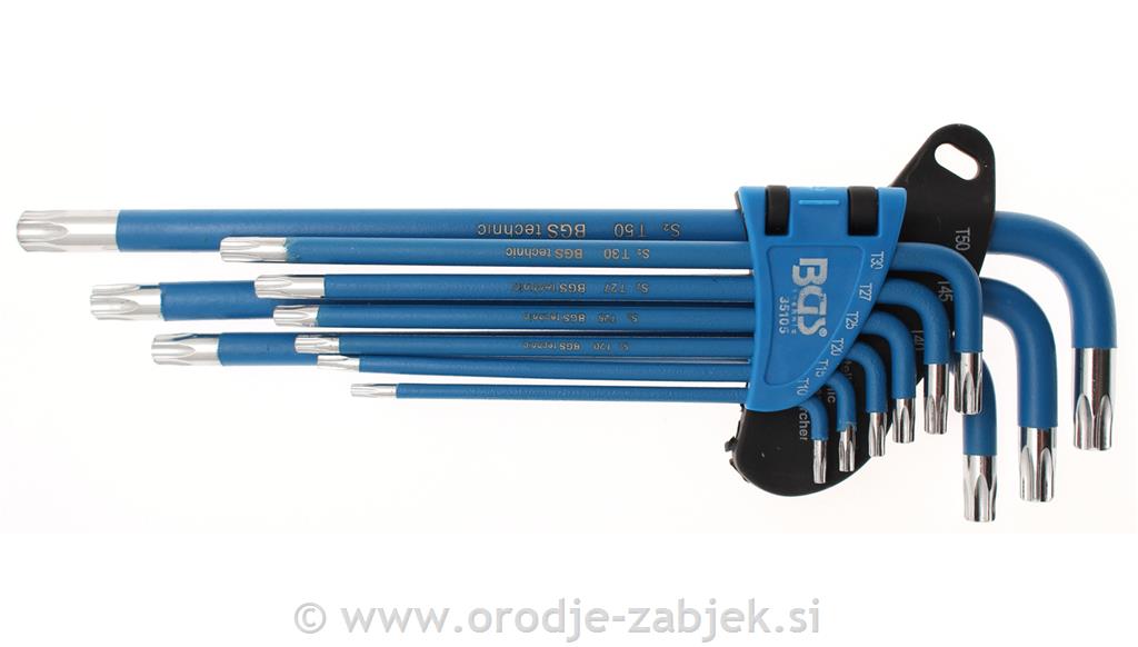9-delni set torx ključev T10 - T50 BGS TECHNIC