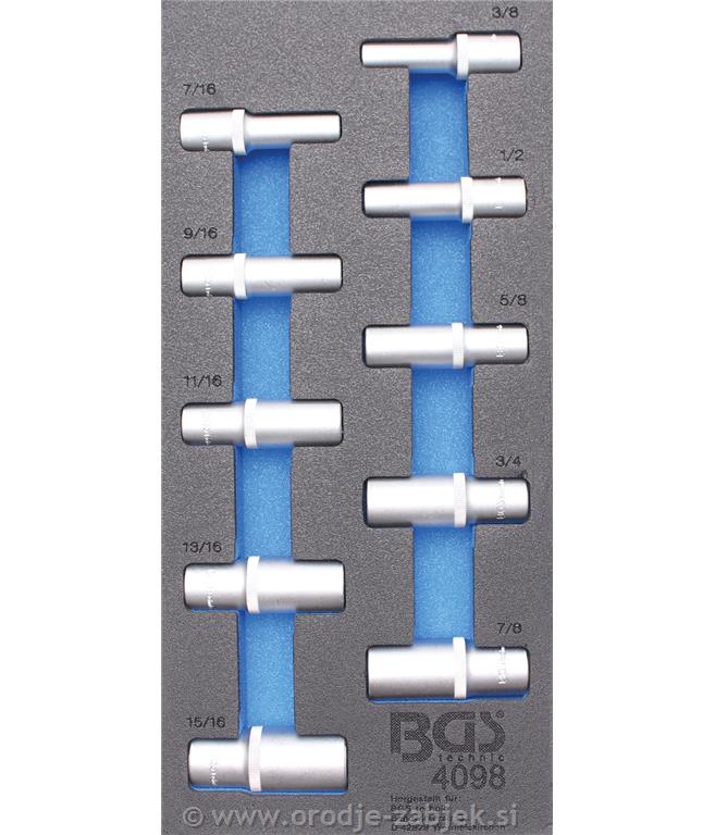 1/3 Garnitura colskih nasadnih ključev (1/2), 10-delna BGS TECHNIC