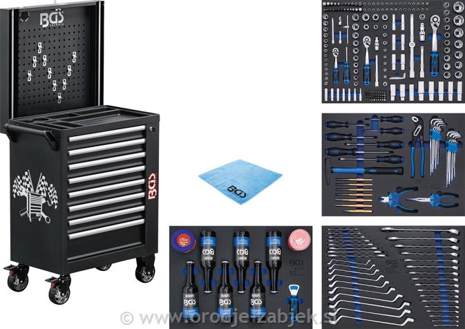 Workshop Trolley | 8 Drawers | with 263 BGS TECHNIC
