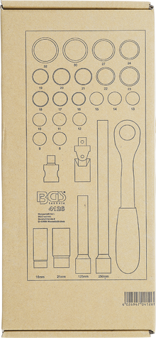 27-delni set orodja 1/2" BGS TECHNIC