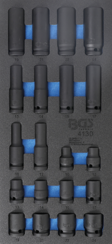 1/3 garnitura udarnih nastavkov 1/2", 20 delna BGS TECHNIC