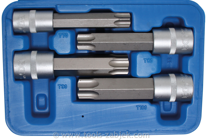 Set bit nasadnih ključev TORX 1/2" 12.5 mm BGS TECHNIC