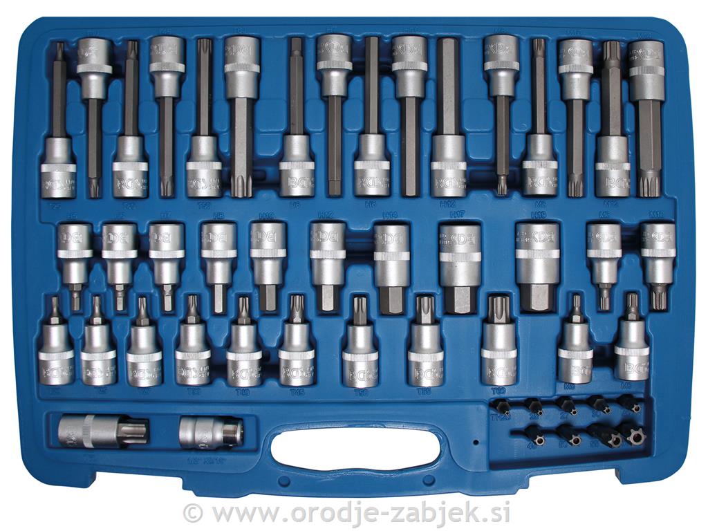 Set bit nasadnih ključev 1/2" BGS TECHNIC