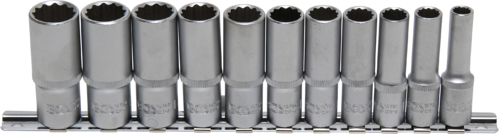 11-delni set dolgih nasadnih ključev 12-robi 3/8" 8-19 mm BGS TECHNIC