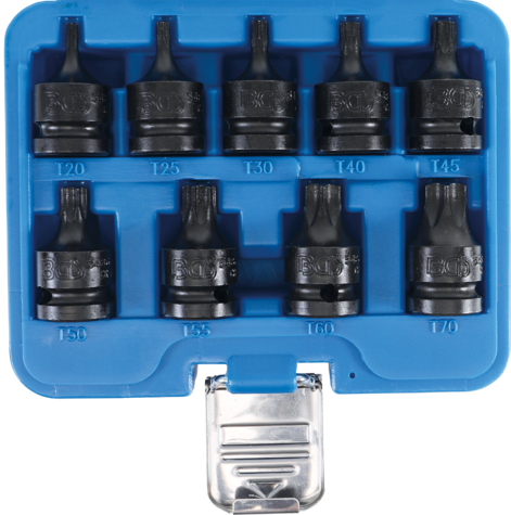 9-delni set set nasadnih ključev TORX 1/2", T20 - T70 BGS TECHNIC