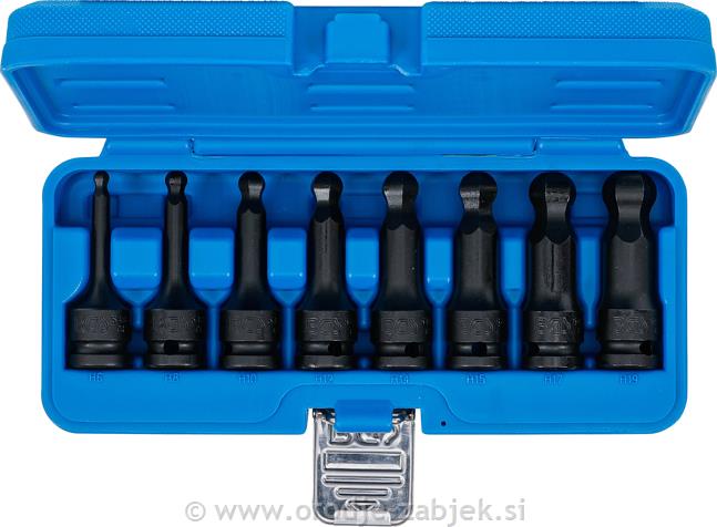 8-delni set imbus nasadnjih kljčev 1/2" 6-19mm BGS TECHNIC