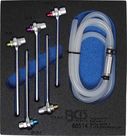 6-delni set ključev zavornega ventila 7 - 8 - 9 - 10 - 11 mm BGS TECHNIC