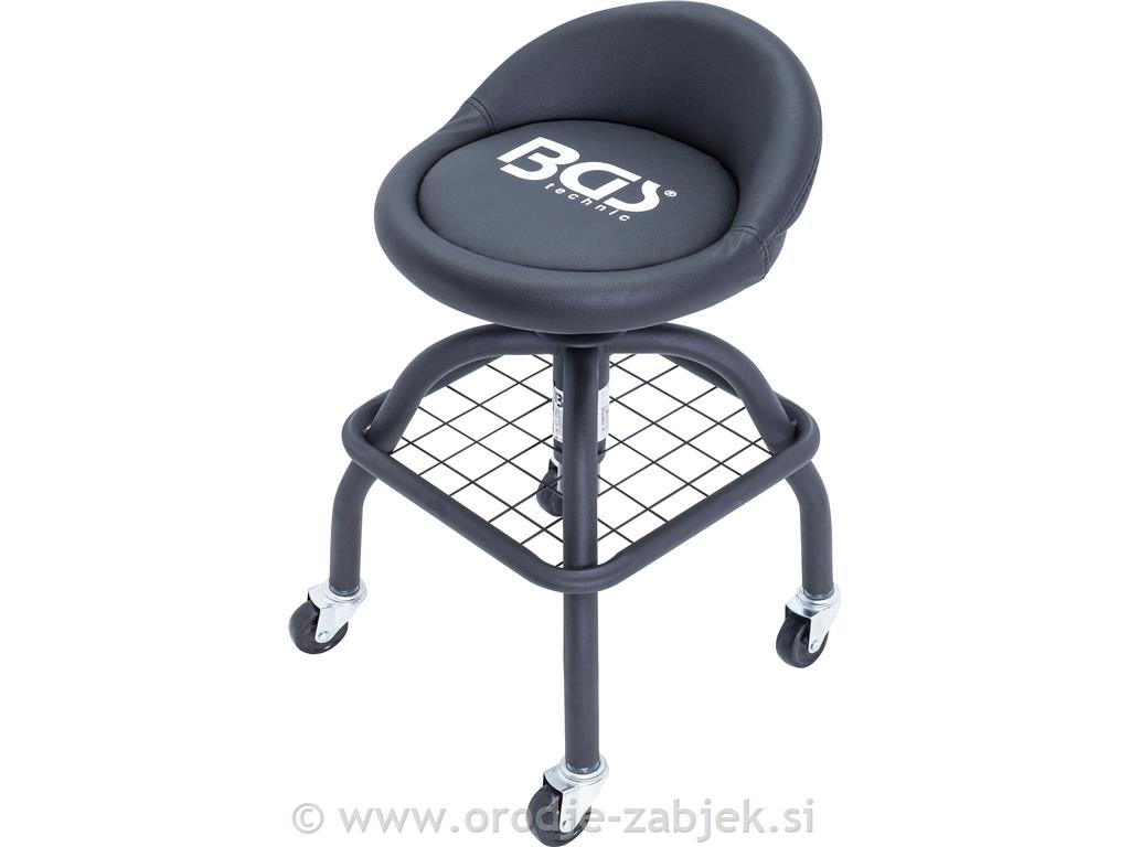 Visok stol za delavnico na koleščkih BGS TECHNIC