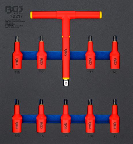 10-delni set VDE orodij 1/2'' BGS TECHNIC