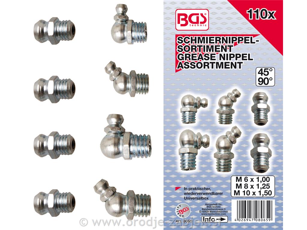 Set niplov za mazanje BGS TECHNIC
