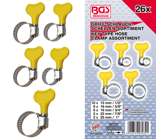 26-delni set cevnih objemk BGS TECHNIC