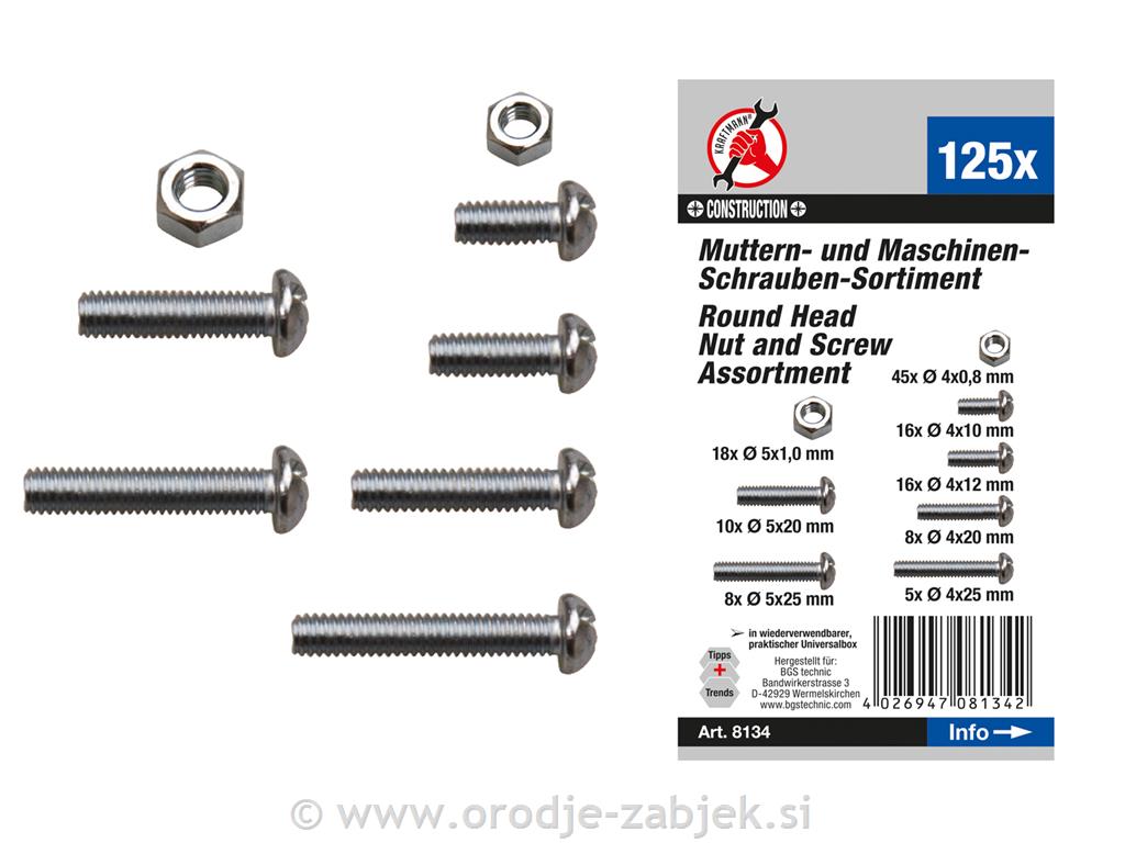 Set vijakov in matic M5-M4 BGS TECHNIC