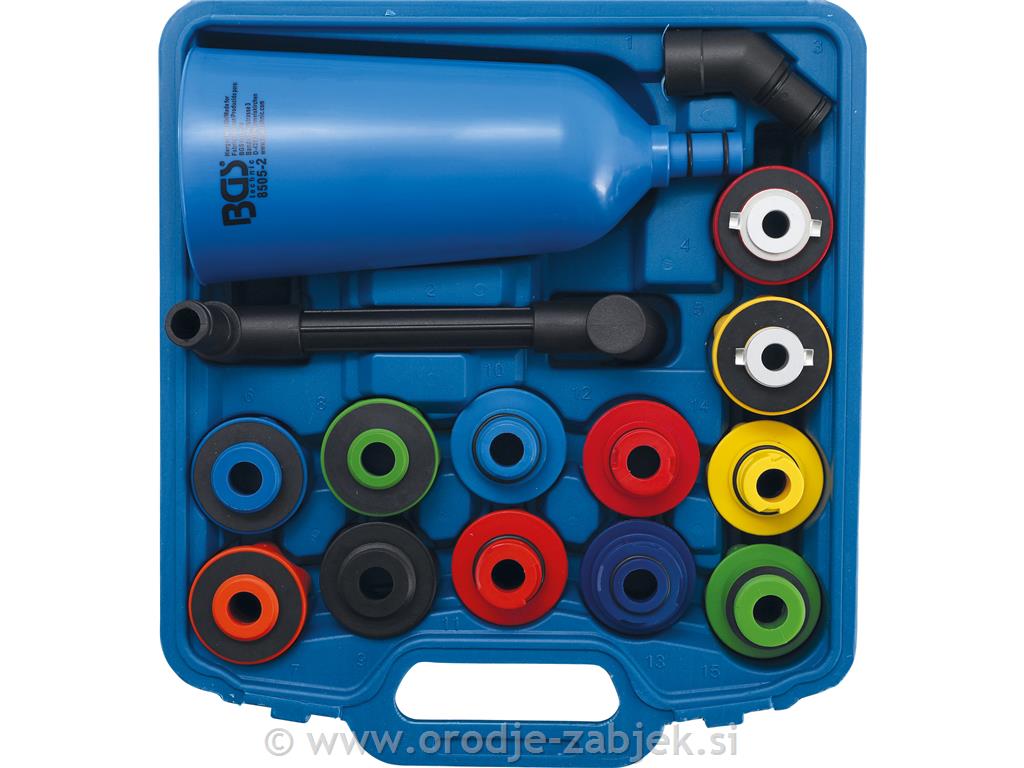 Set adapterja oljnega lijaka / 15 kosov BGS TECHNIC