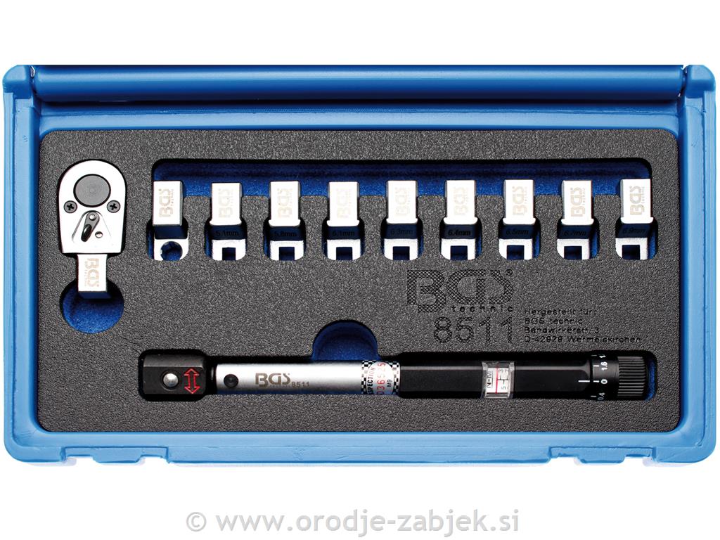 Zamenljive glave za moment ključ 1/4" 3 - 15 NM BGS TECHNIC