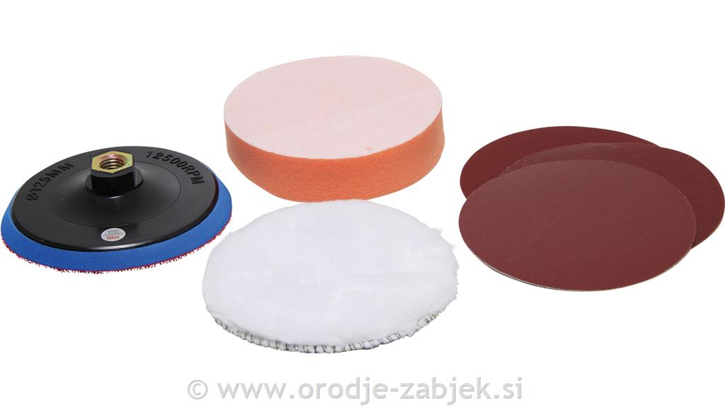 Set za brušenje in poliranje 125 mm BGS TECHNIC