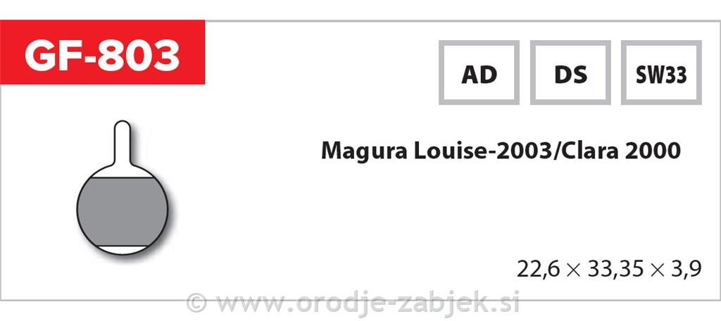 Zavorne ploščice zmes AD GOLDFREN