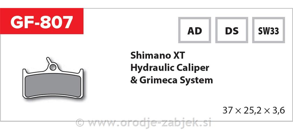 Zavorne ploščice zmes AD GOLDFREN