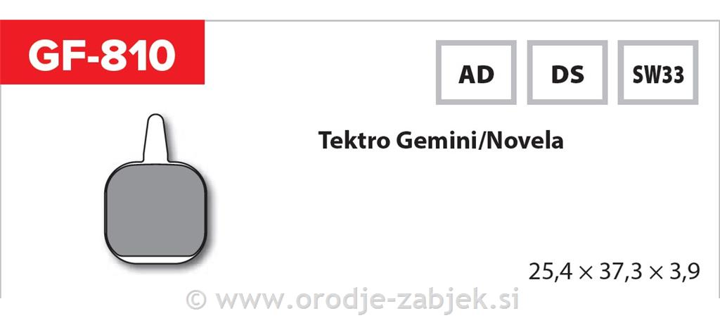 Zavorne ploščice zmes SW33 GOLDFREN