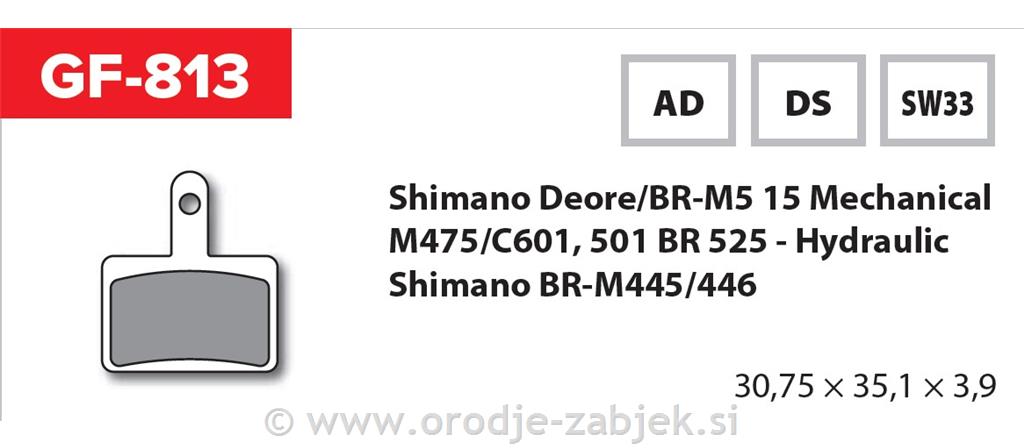 Zavorne ploščice zmes AD GOLDFREN