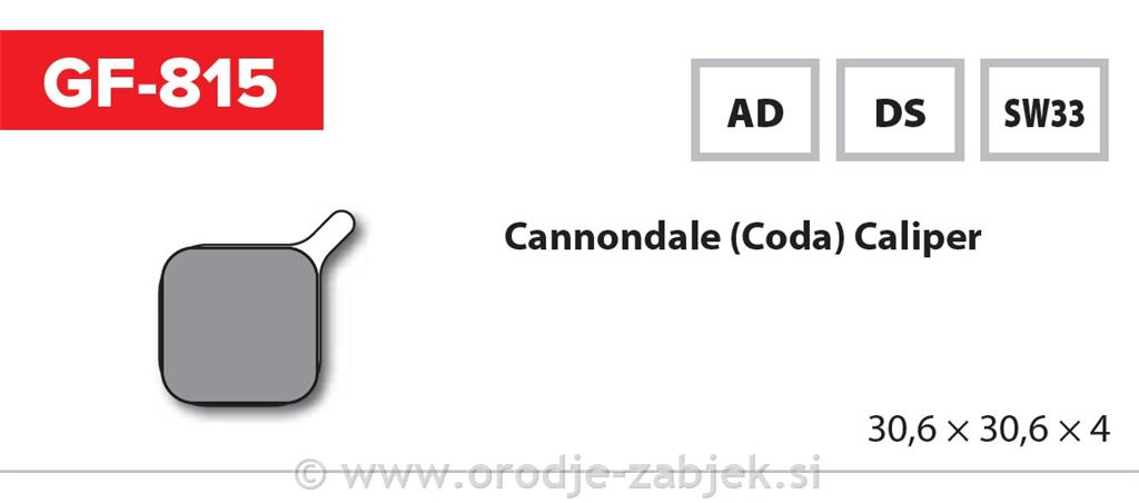 Zavorne ploščice zmes SW33 GOLDFREN