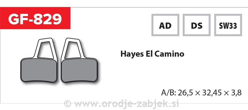 Zavorne ploščice zmes AD GOLDFREN