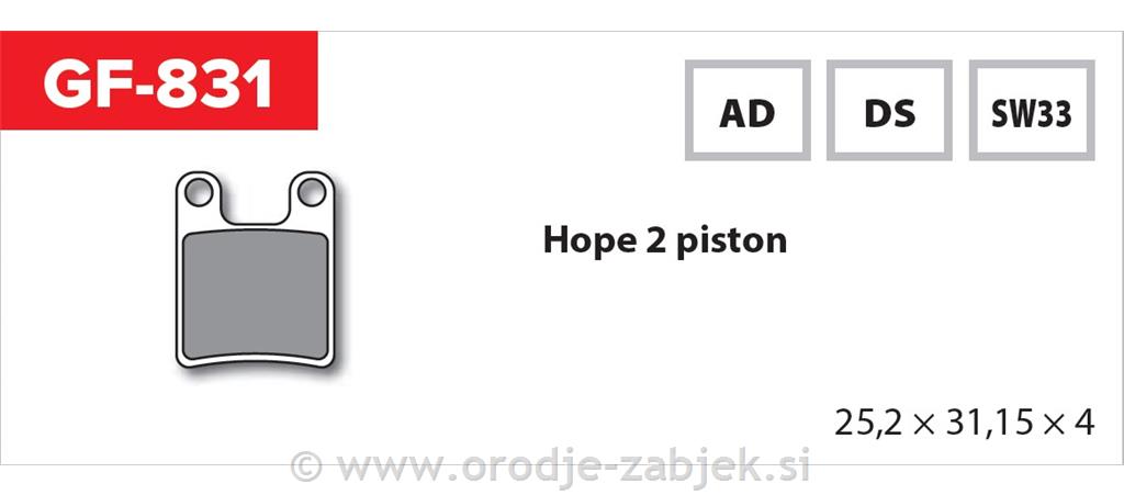 Zavorne ploščice zmes AD GOLDFREN