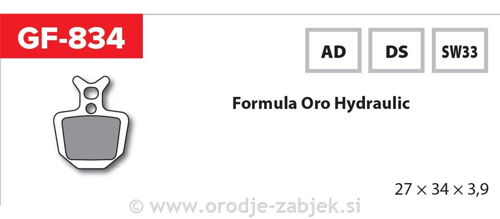Zavorne ploščice zmes SW33 GOLDFREN