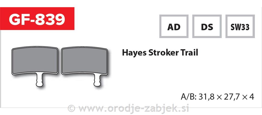 Zavorne ploščice zmes SW33 GOLDFREN