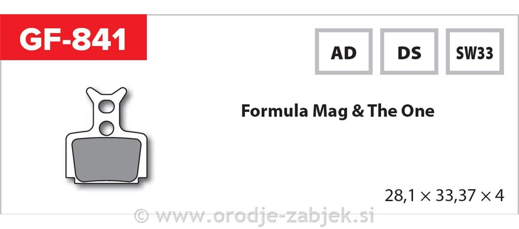 Zavorne ploščice zmes SW33 GOLDFREN
