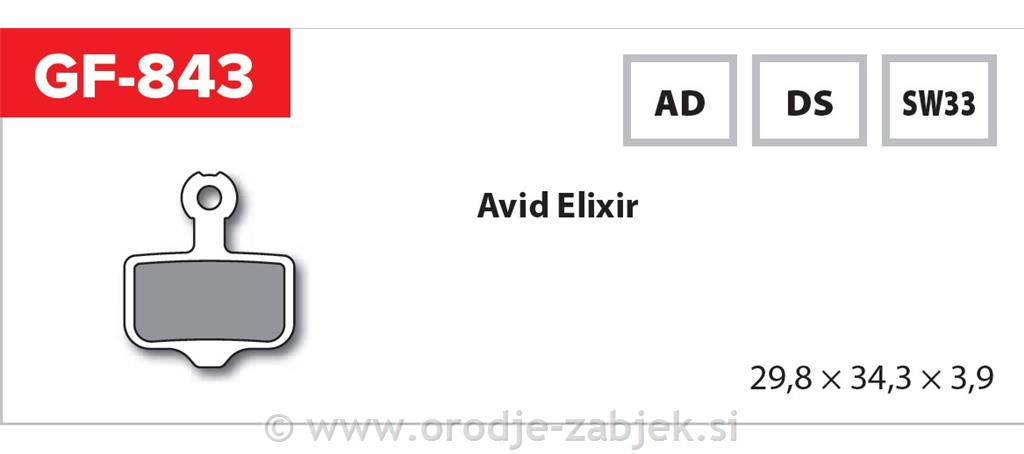 Zavorne ploščice zmes AD GOLDFREN