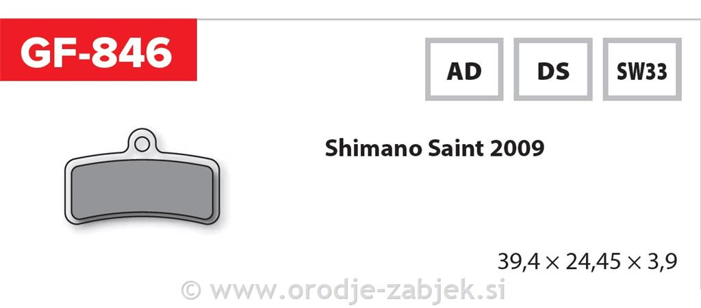 Zavorne ploščice zmes SW33 GOLDFREN