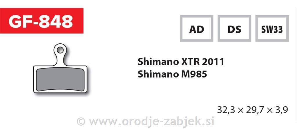 Zavorne ploščice zmes AD GOLDFREN
